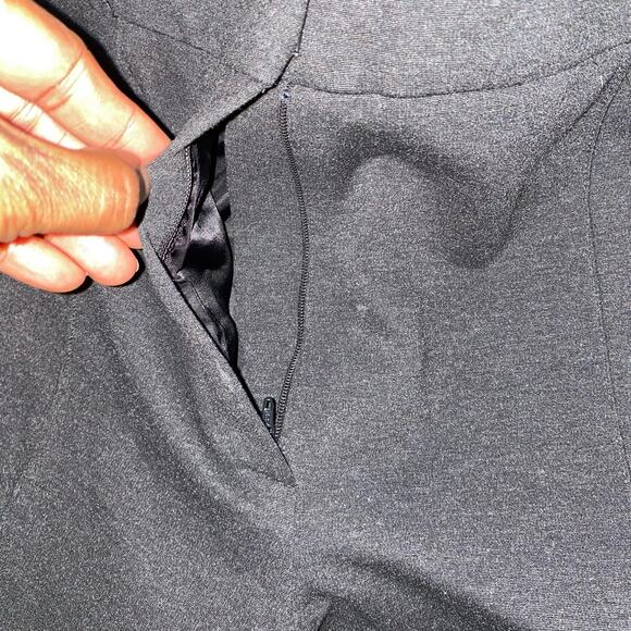 Escada Athracite Gray Straight Leg Mid Rise Trouser Dress Pants Size 44 - Picture 6 of 8